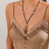 Jewelry Ccb Imitation Pearl Geometric Ball Chain Electroplating Clavicle Chain