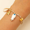Jewelry Ceramic Fish Shells Starfish Stars Flowers Geometric Handmade Mixed Materials Bracelets For Girls