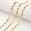 Jewelry Chain Electroplated Hip Hop Style Spiral Pattern