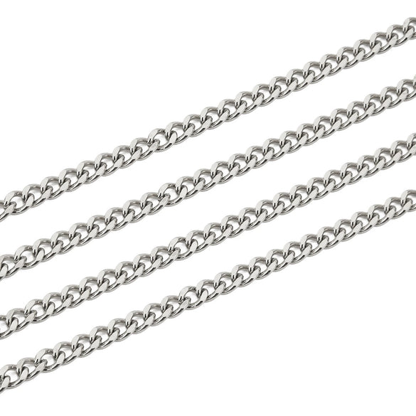 Jewelry Chain Electroplated Hip Hop Style Spiral Pattern