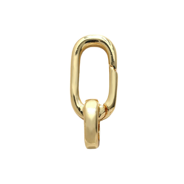 Jewelry Clasp Copper Heart Shaped Electroplating Simple Style