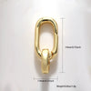 Jewelry Clasp Copper Heart Shaped Electroplating Simple Style