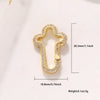 Jewelry Clasp Copper Heart Shaped Electroplating Simple Style