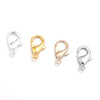 Jewelry Clasp Copper Heart Shaped Electroplating Simple Style