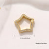 Jewelry Clasp Copper Heart Shaped Electroplating Simple Style