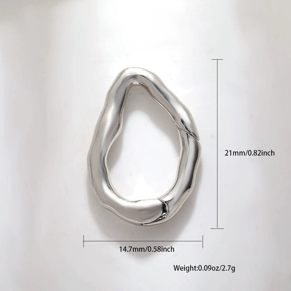 Jewelry Clasp Copper Heart Shaped Electroplating Simple Style