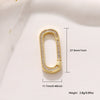 Jewelry Clasp Copper Heart Shaped Electroplating Simple Style