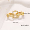 Jewelry Clasp Copper Heart Shaped Electroplating Simple Style