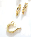 Jewelry Clasp Copper Heart Shaped Electroplating Simple Style