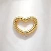 Jewelry Clasp Copper Heart Shaped Electroplating Simple Style