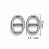 Jewelry Clothing Accessories Stainless Steel Oval Eggshaped Pig Nose Japanese Buckle Electroplating