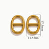 Jewelry Clothing Accessories Stainless Steel Oval Eggshaped Pig Nose Japanese Buckle Electroplating