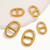 Jewelry Clothing Accessories Stainless Steel Oval Eggshaped Pig Nose Japanese Buckle Electroplating