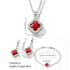 Jewelry Clover Pendant Copper Electroplating Unisex Earrings Necklace Bracelet Set
