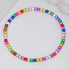 Jewelry Colorful Beads Geometric Anklet Bracelet Simple Allmatch