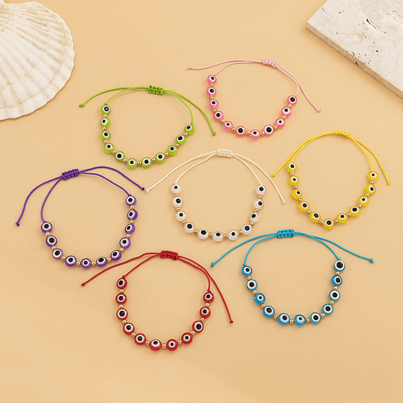 Jewelry Colorful Rope Geometric Style Women's Single Layer Woven Hand Rope
