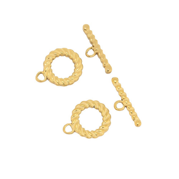 Jewelry Connection Buckle Accessories Stainless Steel Ot Buckle With Electroplating Treatment And To Letter Shape For Diy Bracelet