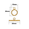 Jewelry Connection Buckle Stainless Steel Fashion Geometric Round Electroplated For Bracelet And Necklace