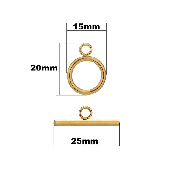 Jewelry Connection Buckle Stainless Steel Fashion Geometric Round Electroplated For Bracelet And Necklace