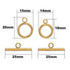 Jewelry Connection Buckle Stainless Steel Fashion Geometric Round Electroplated For Bracelet And Necklace