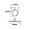 Jewelry Connection Buckle Stainless Steel Fashion Geometric Round Electroplated For Bracelet And Necklace