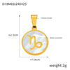 Jewelry Constellation Round 316L Stainless Steel Pendant Electroplating