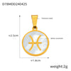 Jewelry Constellation Round 316L Stainless Steel Pendant Electroplating
