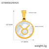 Jewelry Constellation Round 316L Stainless Steel Pendant Electroplating