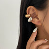 Jewelry Cool Style Cshaped Bread Ear Clips Geometric Spiral Water Drop Open Ear Buckles Electroplated