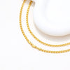 Jewelry Copper Alloy Electroplated Gold Necklace For Women With Cross Design