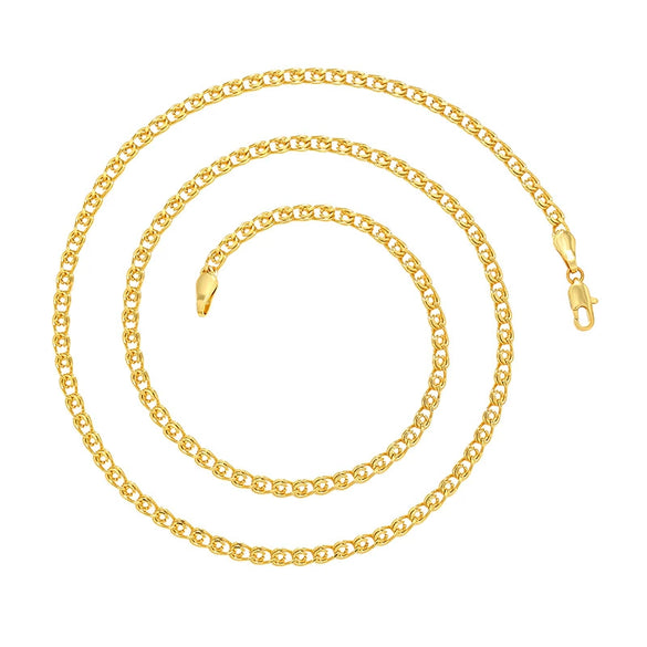 Jewelry Copper Alloy Electroplated Gold Necklace For Women With Cross Design