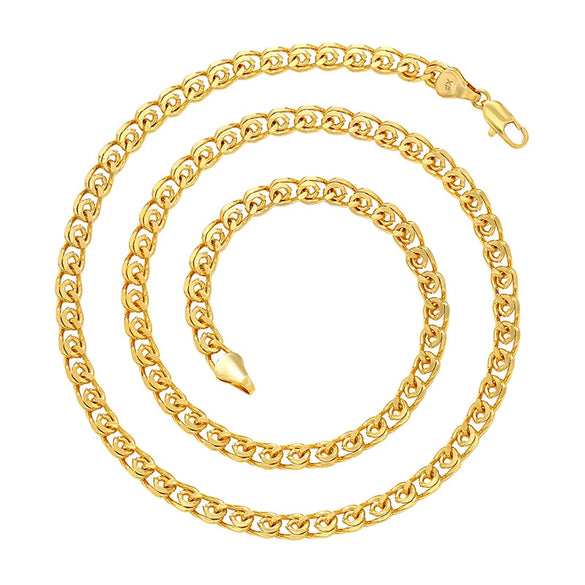 Jewelry Copper Alloy Electroplated Gold Necklace For Women With Cross Design