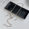 Jewelry Copper Alloy Geometric Style Electroplated Bead Chain Earrings Necklace For Women