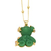 Jewelry Copper Animal Bear Pendant Necklace Goldplated Ochain