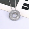 Jewelry Copper Ball Chain Necklace With English Letter Design Hip Hop Style Electroplated