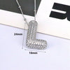 Jewelry Copper Ball Chain Necklace With English Letter Design Hip Hop Style Electroplated