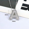 Jewelry Copper Ball Chain Necklace With English Letter Design Hip Hop Style Electroplated