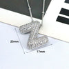 Jewelry Copper Ball Chain Necklace With English Letter Design Hip Hop Style Electroplated
