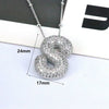 Jewelry Copper Ball Chain Necklace With English Letter Design Hip Hop Style Electroplated