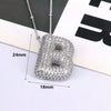 Jewelry Copper Ball Chain Necklace With English Letter Design Hip Hop Style Electroplated