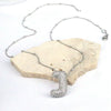 Jewelry Copper Ball Chain Necklace With English Letter Design Hip Hop Style Electroplated