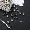 Jewelry Copper Beads With Gold Electroplating And Line Pattern For Necklace Earrings Accessories Materials