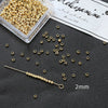 Jewelry Copper Beads With Gold Electroplating And Line Pattern For Necklace Earrings Accessories Materials