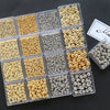 Jewelry Copper Beads With Gold Electroplating And Line Pattern For Necklace Earrings Accessories Materials