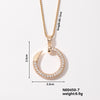 Jewelry Copper Box Chain Necklace With Ushape Geometric Pattern And Diamond Design For Women