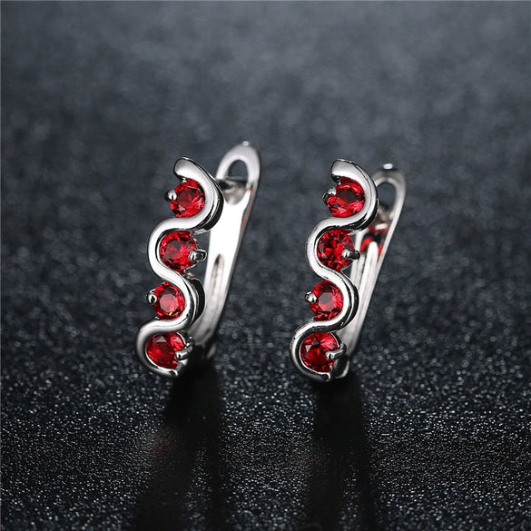 Jewelry Copper Electroplated Flower Pattern Women's Earrings