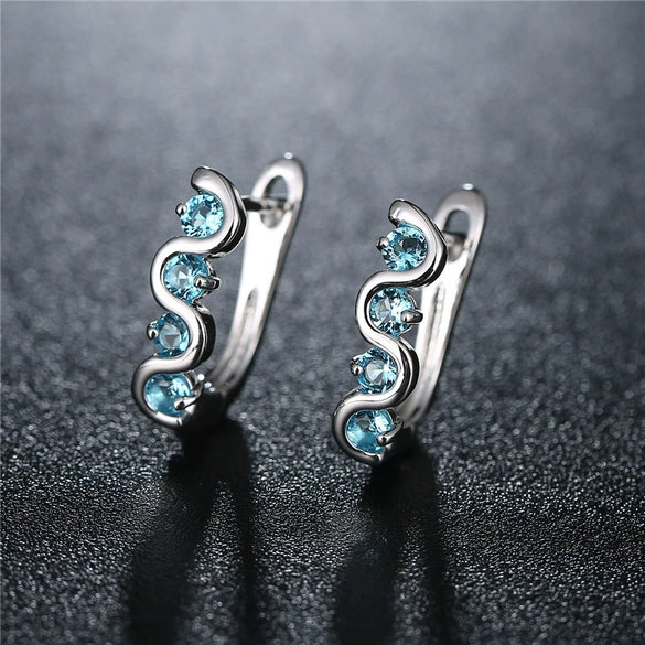 Jewelry Copper Electroplated Flower Pattern Women's Earrings