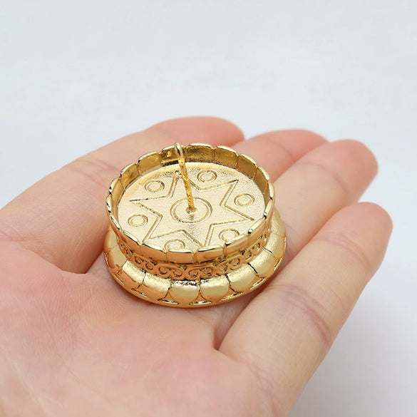 Jewelry Copper Electroplated Gold Lotus Base Handmade Baroque Pearl Accessories