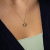 Jewelry Copper Geometric Devil's Eye Micropaved Zircon Electroplated Ochain Women's Necklace