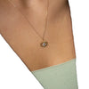 Jewelry Copper Geometric Devil's Eye Micropaved Zircon Electroplated Ochain Women's Necklace